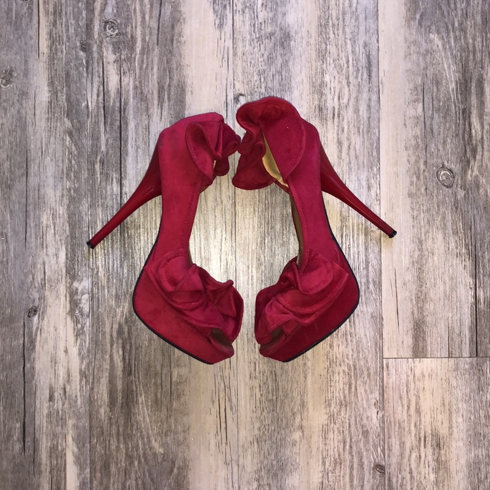 Red flower Heels